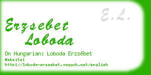 erzsebet loboda business card