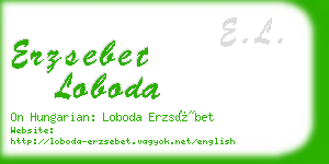 erzsebet loboda business card